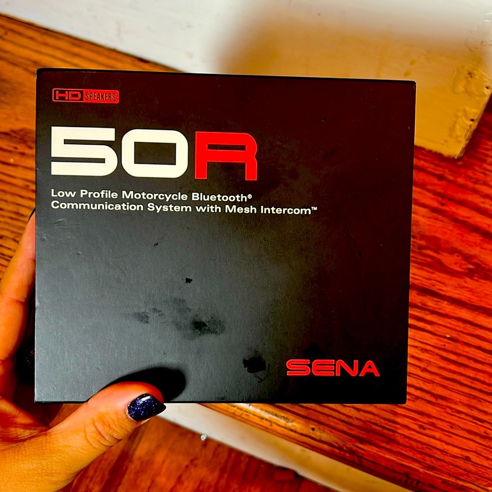 SENA 50R-01 50R Single Low Profile Motorcycle Bluetooth Headset w/ Mesh Intercom